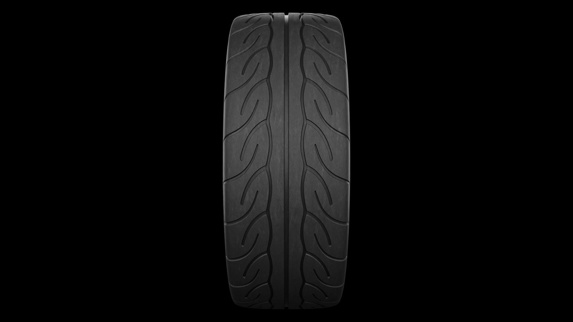 Yokohama Advan Neova AD08 Semi-Slick Tyre Free 3D model_3