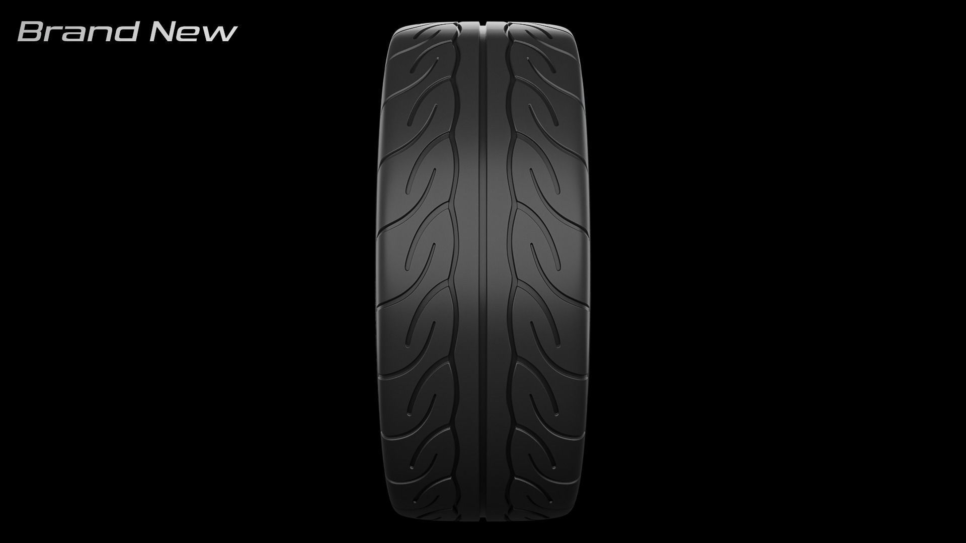 Yokohama Advan Neova AD08 Semi-Slick Tyre Free 3D model_12