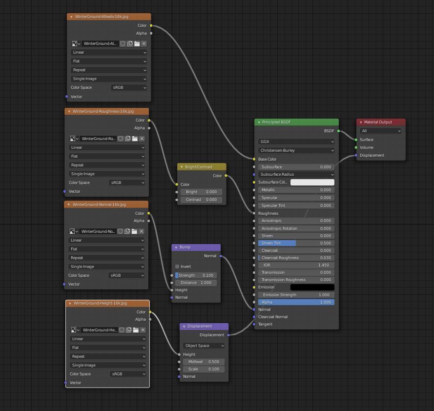 Winter Ground 3D model_6