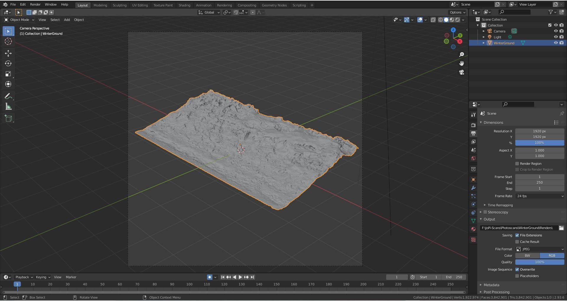 Winter Ground 3D model_4