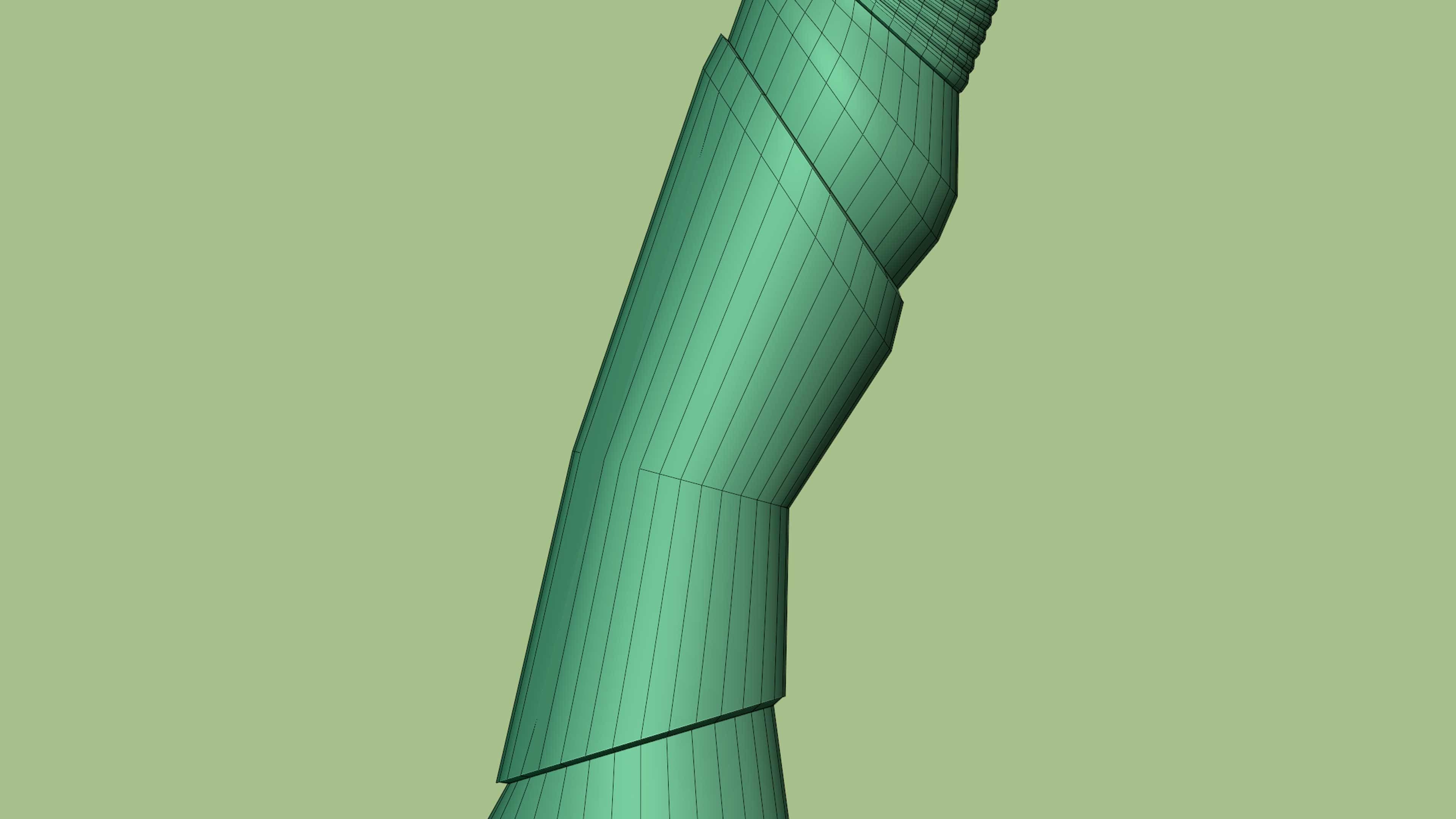 Bow Old Wood Low-poly 3D model_26