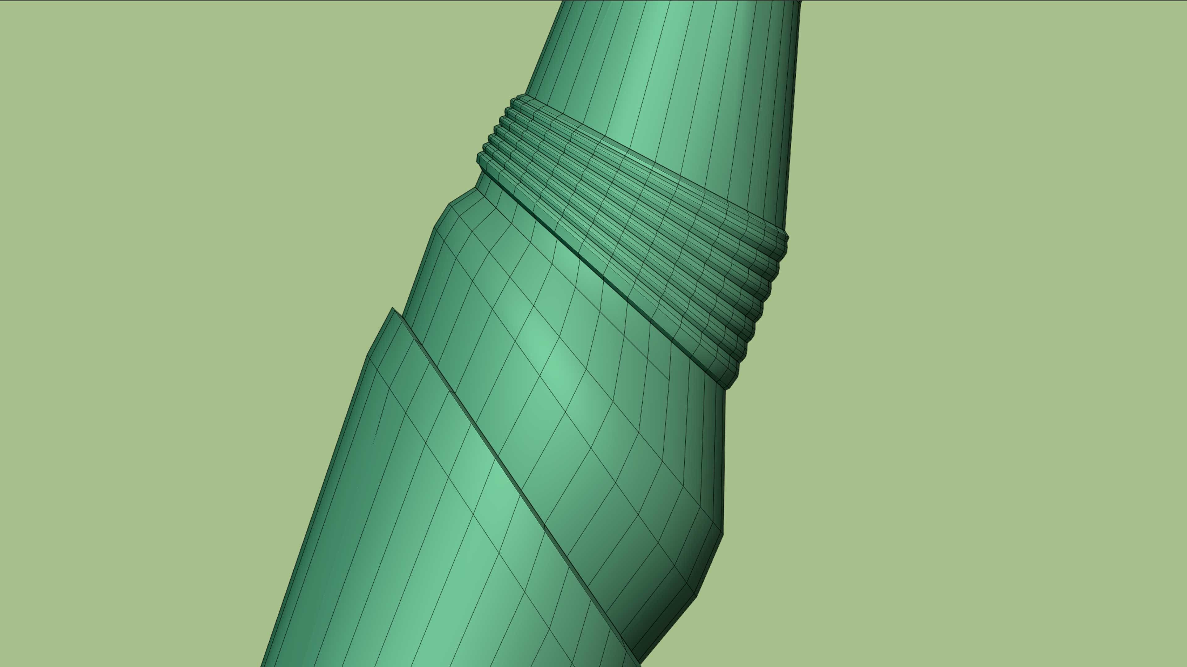 Bow Old Wood Low-poly 3D model_25