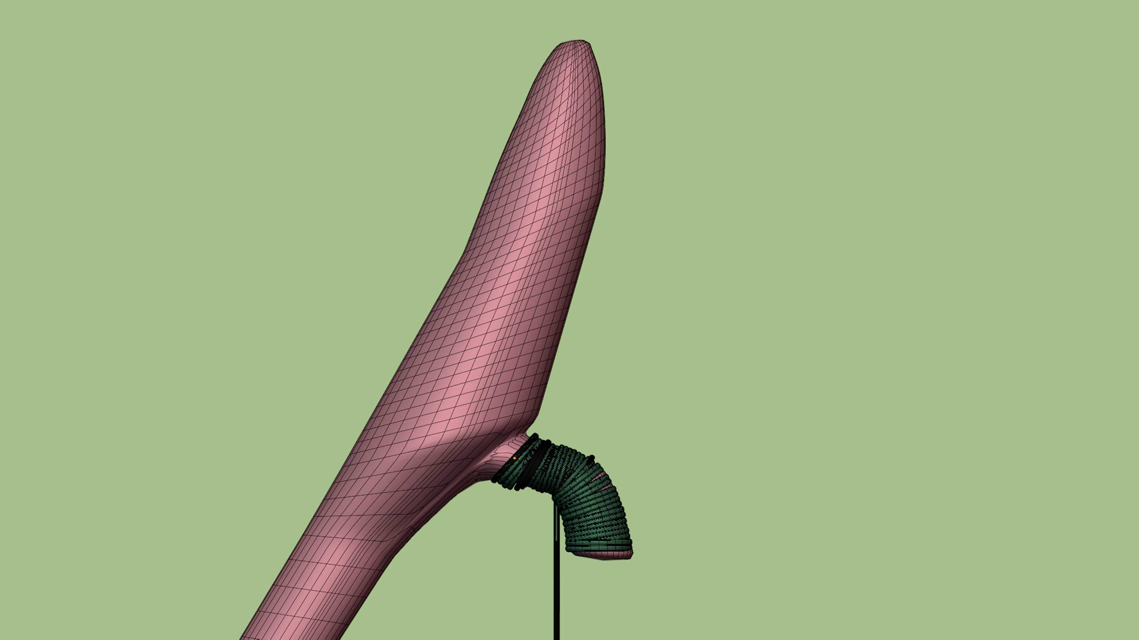 Bow Old Wood Low-poly 3D model_14