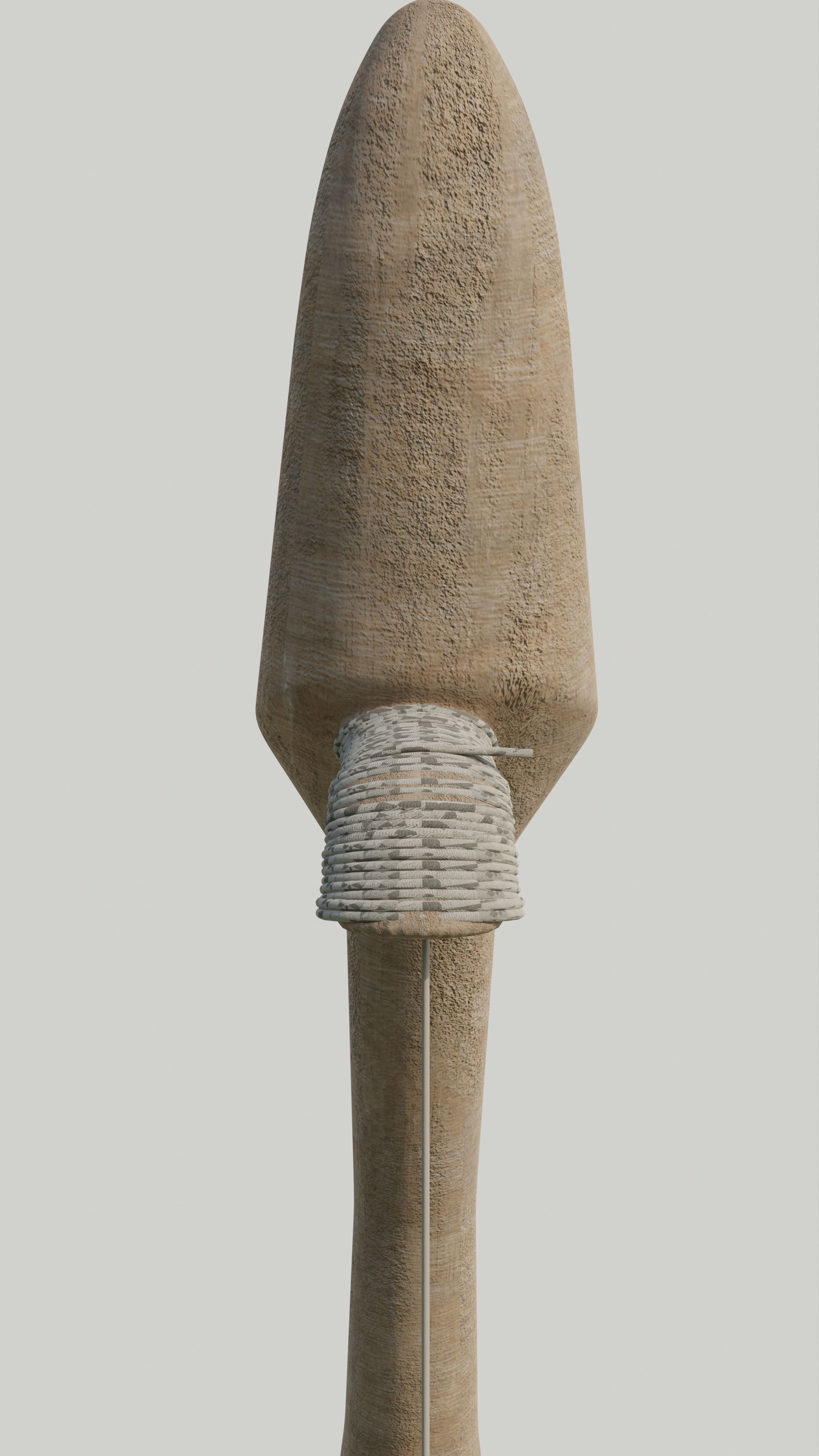 Bow Old Wood Low-poly 3D model_10