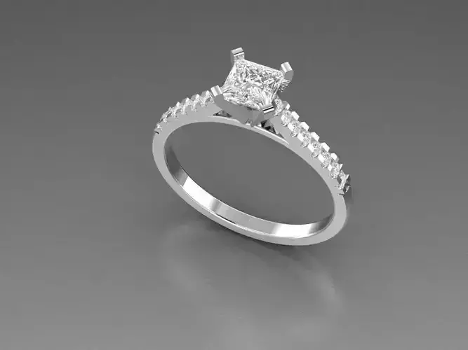 PRINCESS SOLITAIRE RING