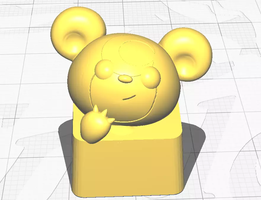 Teddiursa Keycap 3D print model_0