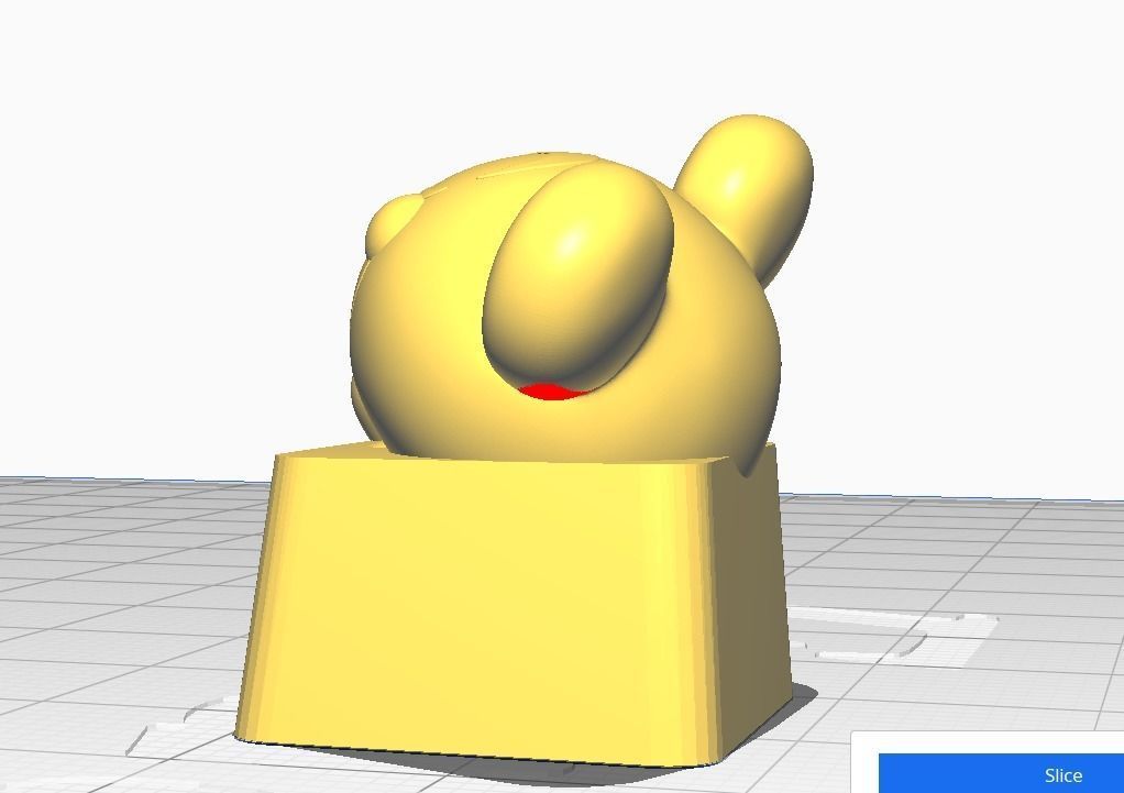 Teddiursa Keycap 3D print model_1