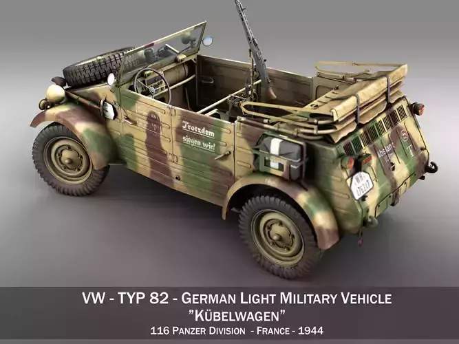 VW - Typ 82 - Kuebelwagen - 116 Panzer Division