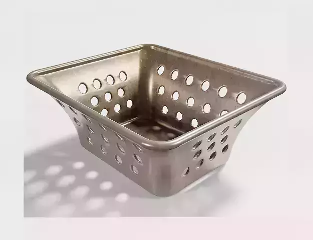 Classic Copper Tray Low-poly 3D model