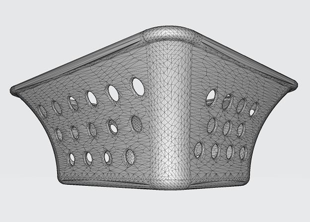 Classic Copper Tray Low-poly 3D model_4