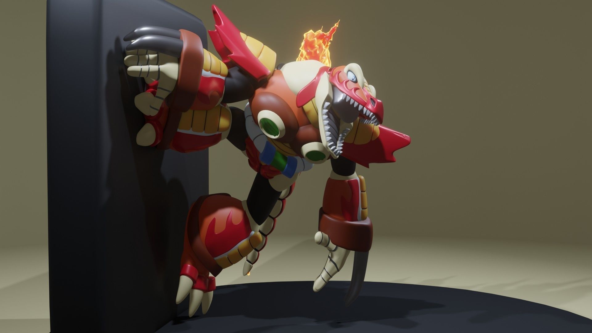 Burn Dinorex 3D print model_9