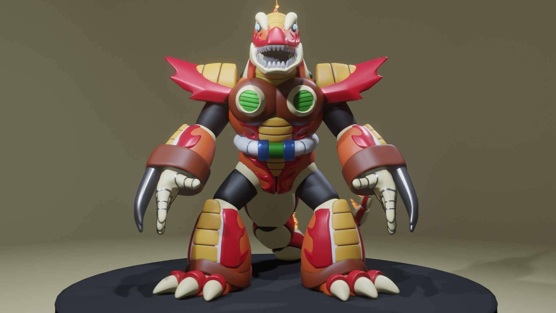 Burn Dinorex 3D print model_5