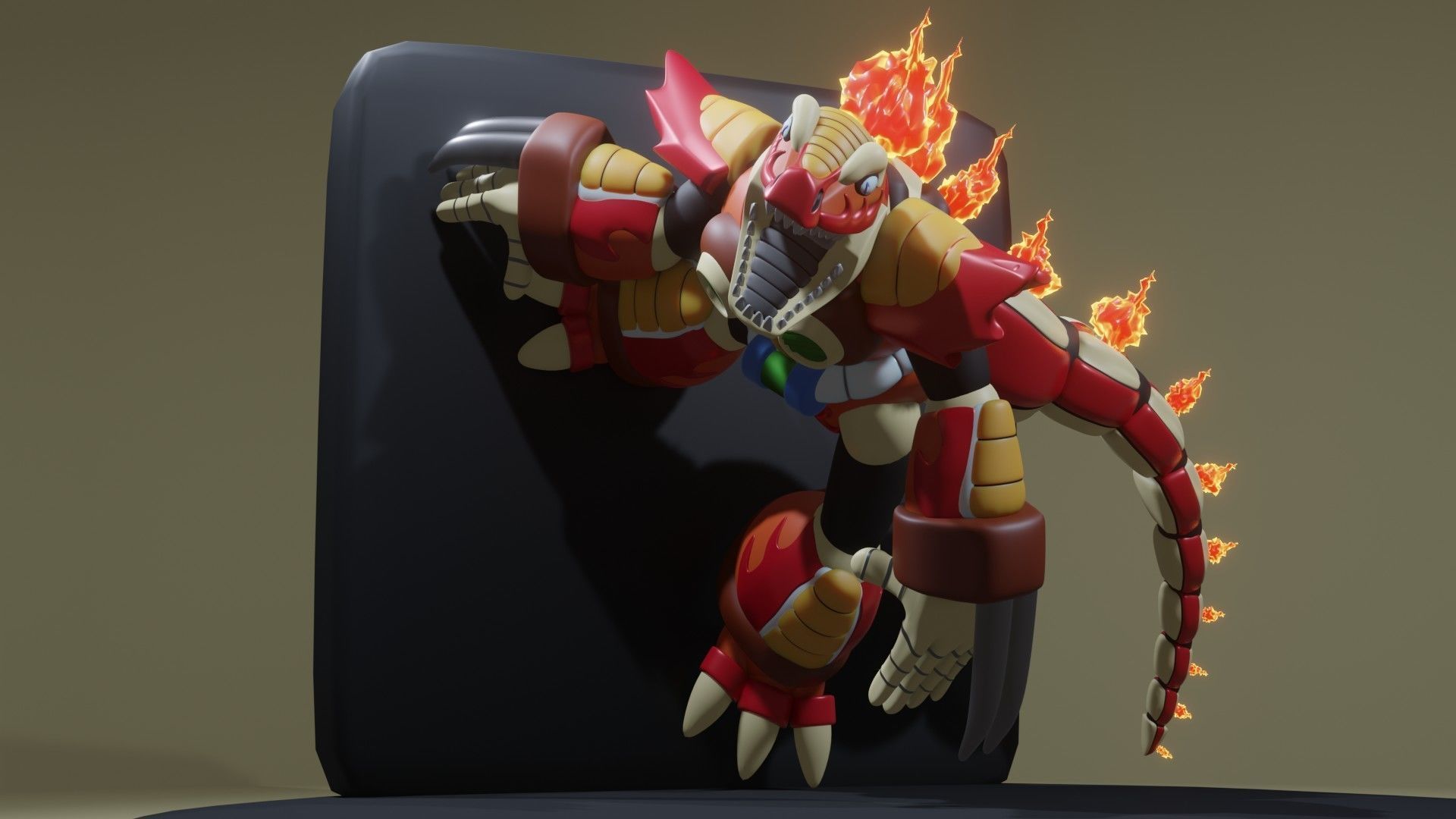 Burn Dinorex 3D print model_8