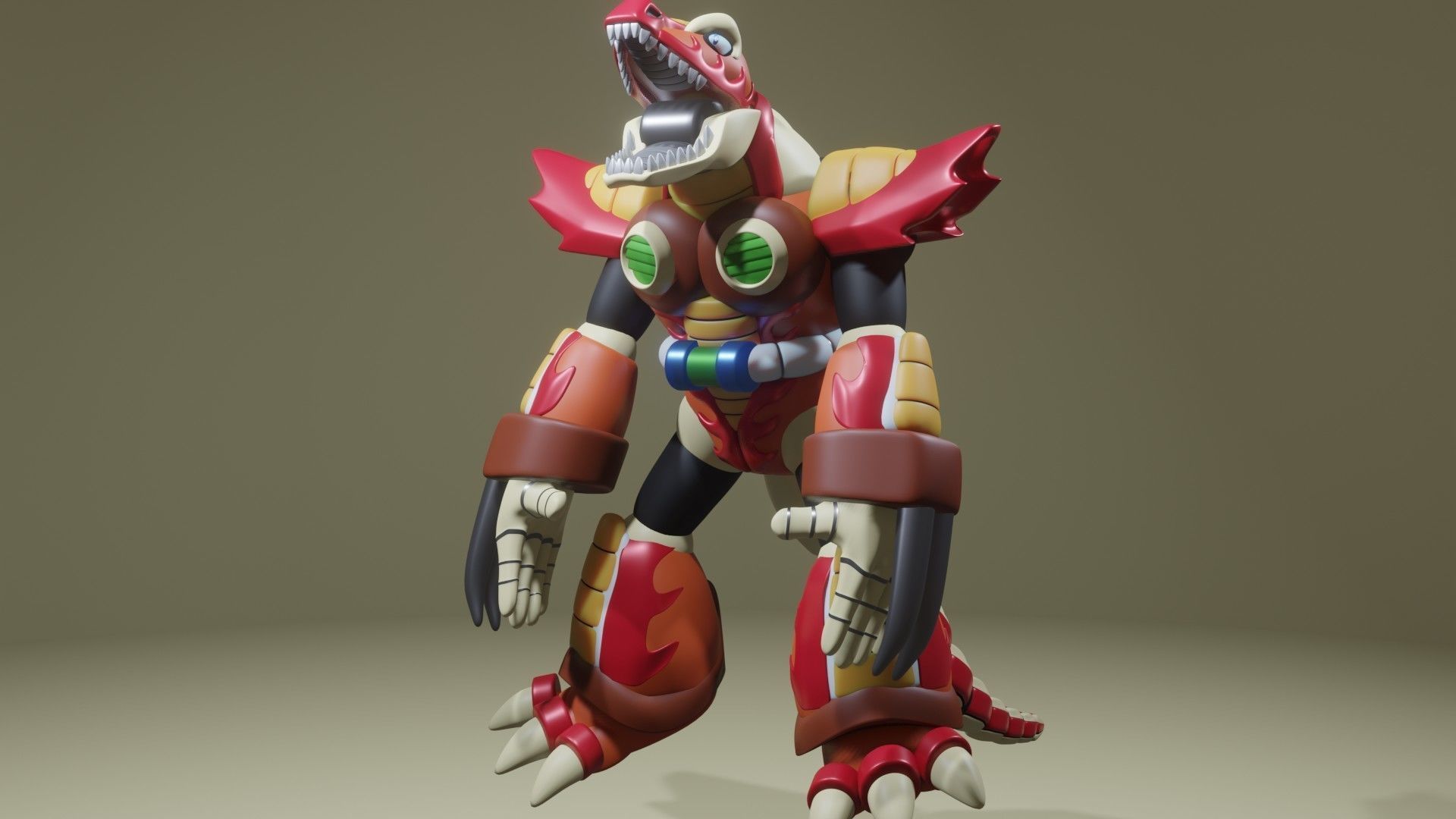 Burn Dinorex 3D print model_11