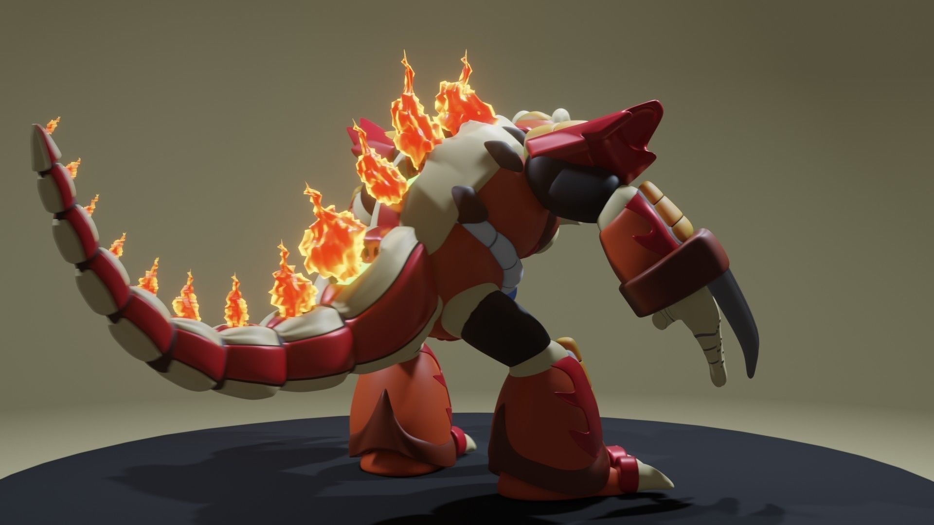 Burn Dinorex 3D print model_3