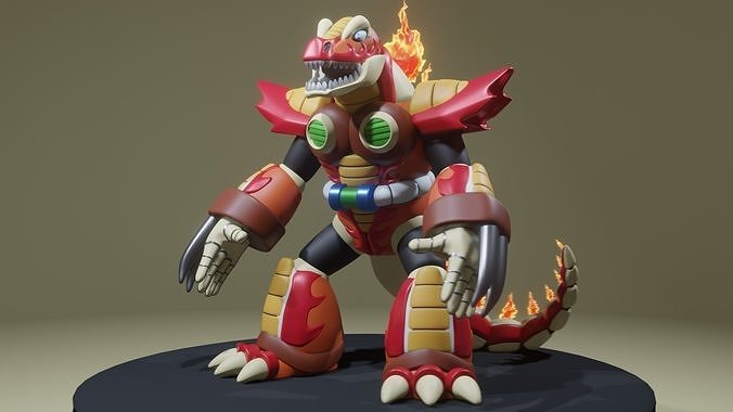 Burn Dinorex 3D print model
