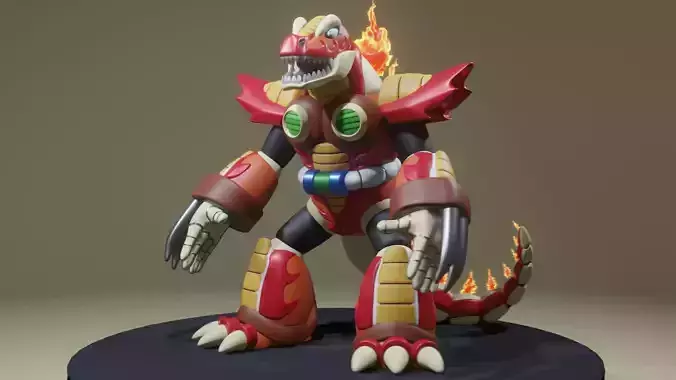 Burn Dinorex 3D print model