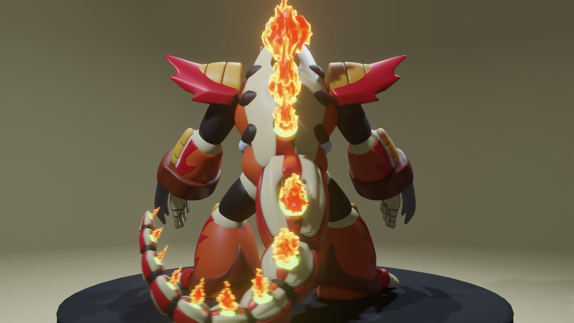 Burn Dinorex 3D print model_7