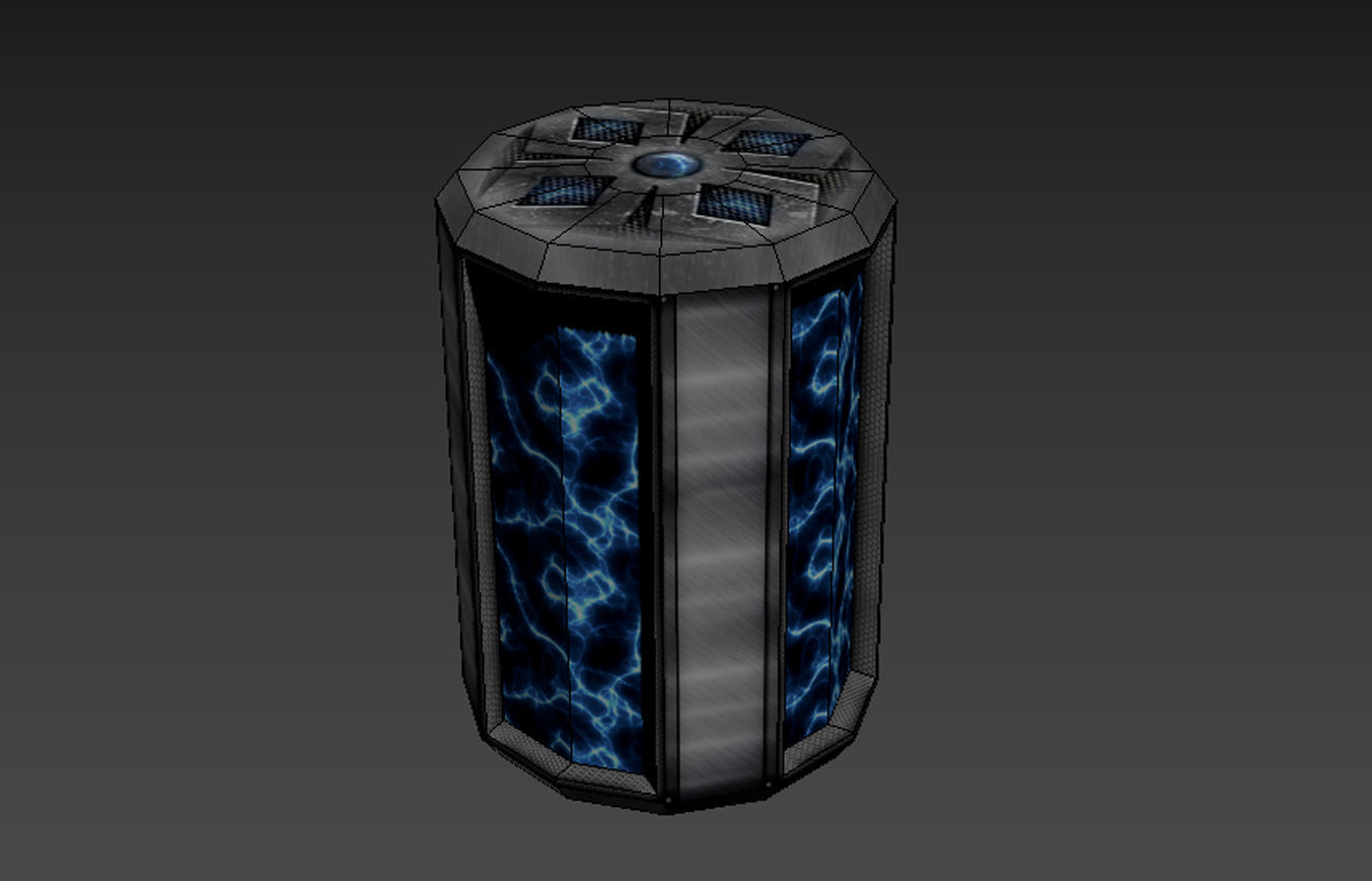 Fusion Coil - Game Ready Low-poly 3D model_1