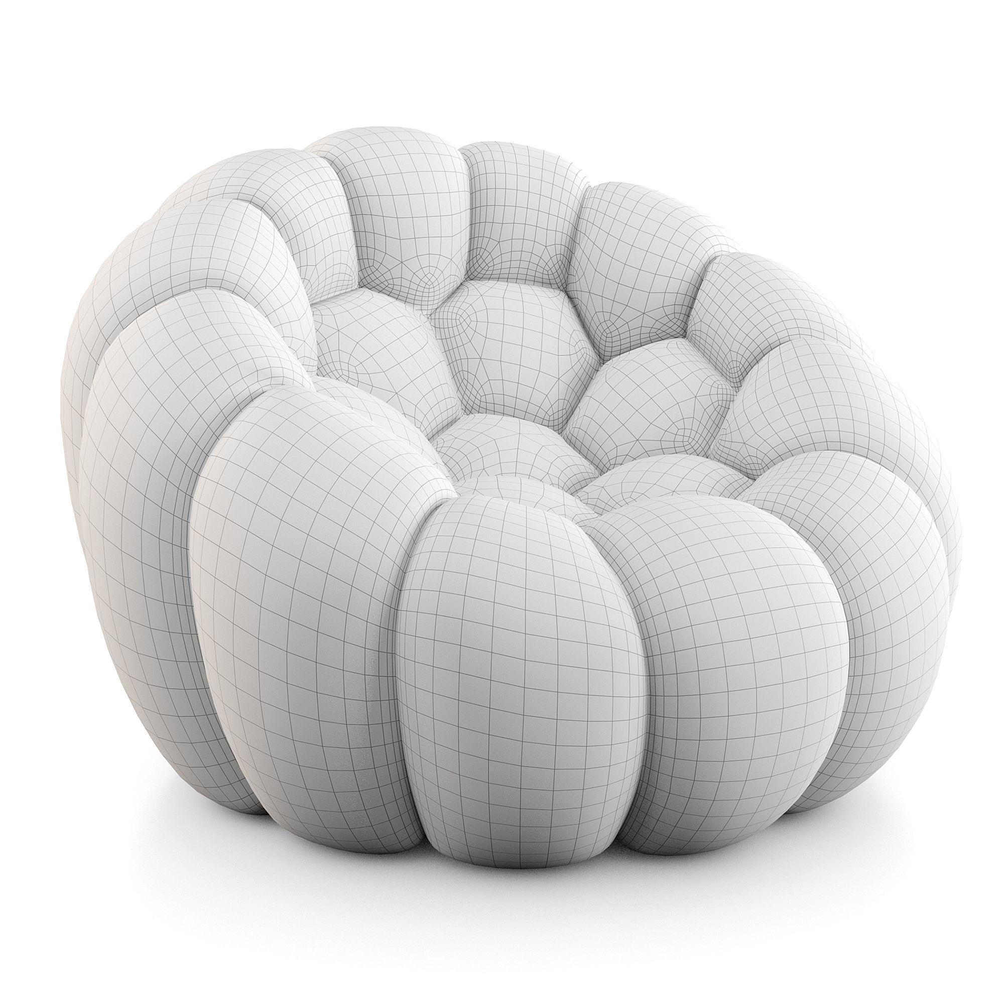 Roche Bobois Bubble Armchair 3D model_7