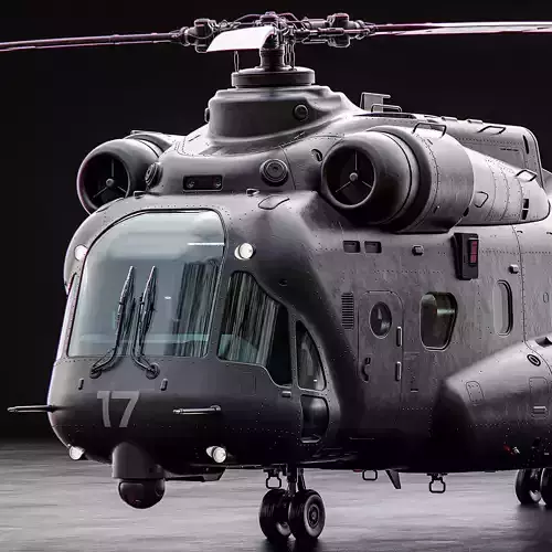 Sci Fi Cargo Helicopter 3D model