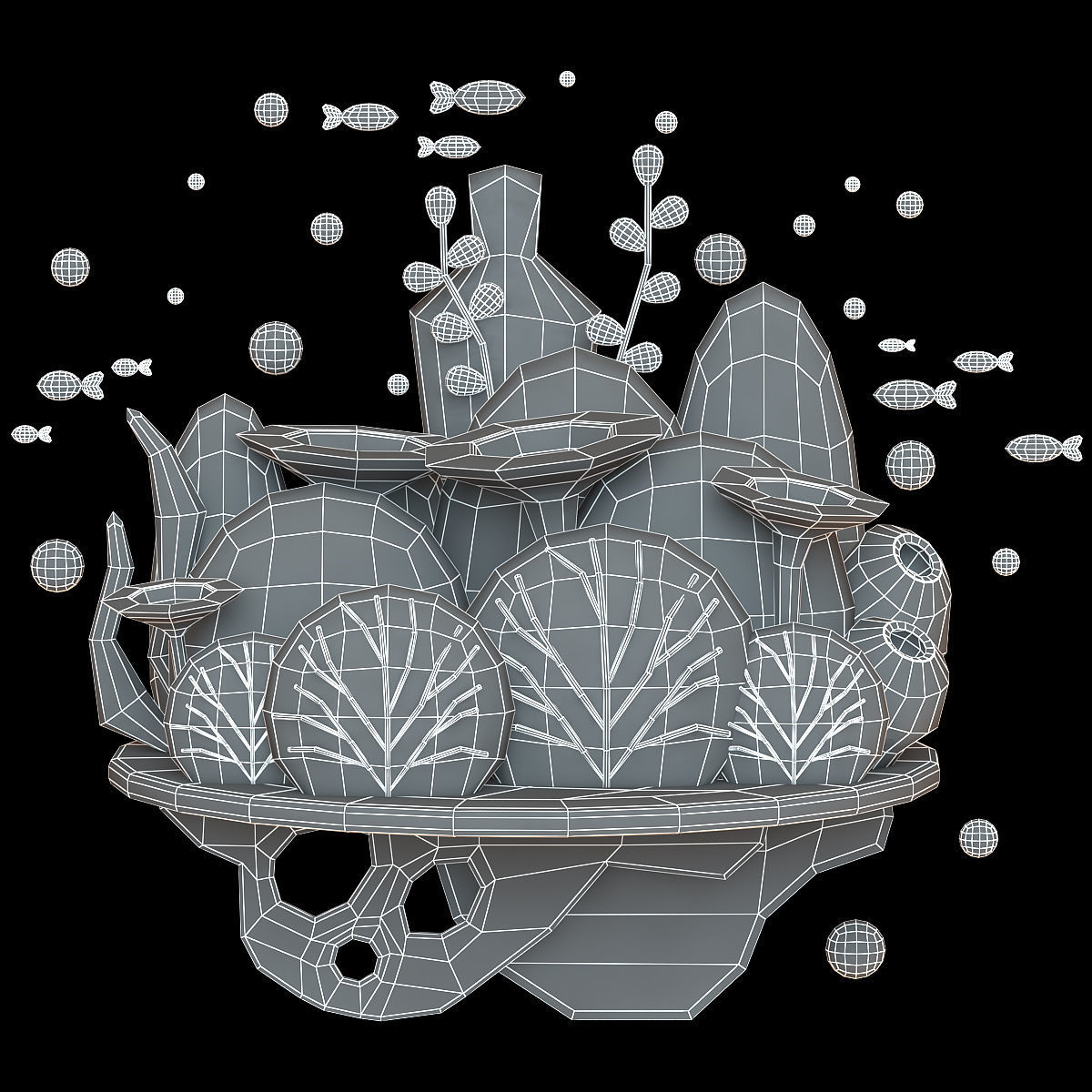 stylized nature 3D model_2