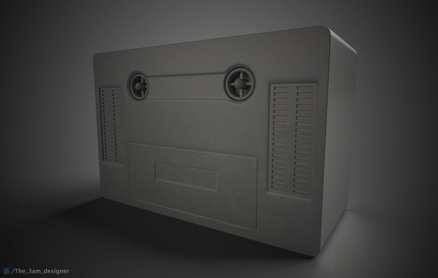 Noizzy Box Retro Radio 3D model_4