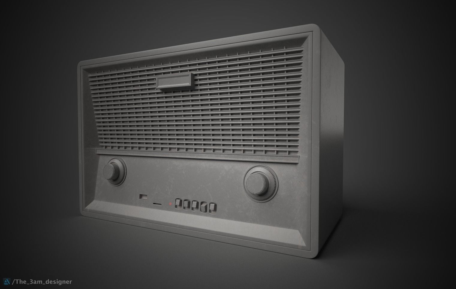 Noizzy Box Retro Radio 3D model_3