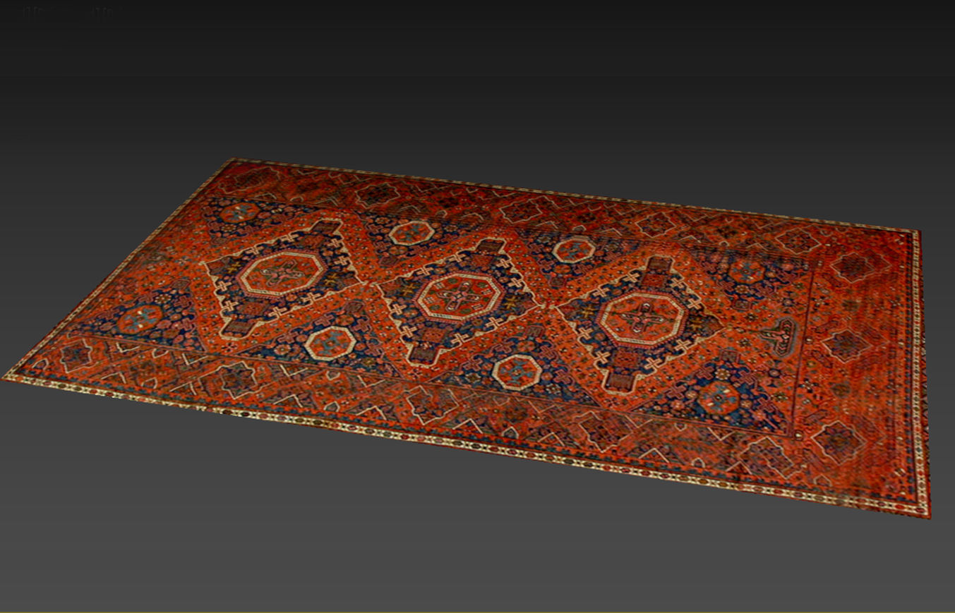 Wood Floor and Carpet - Game Ready Low-poly 3D model_2