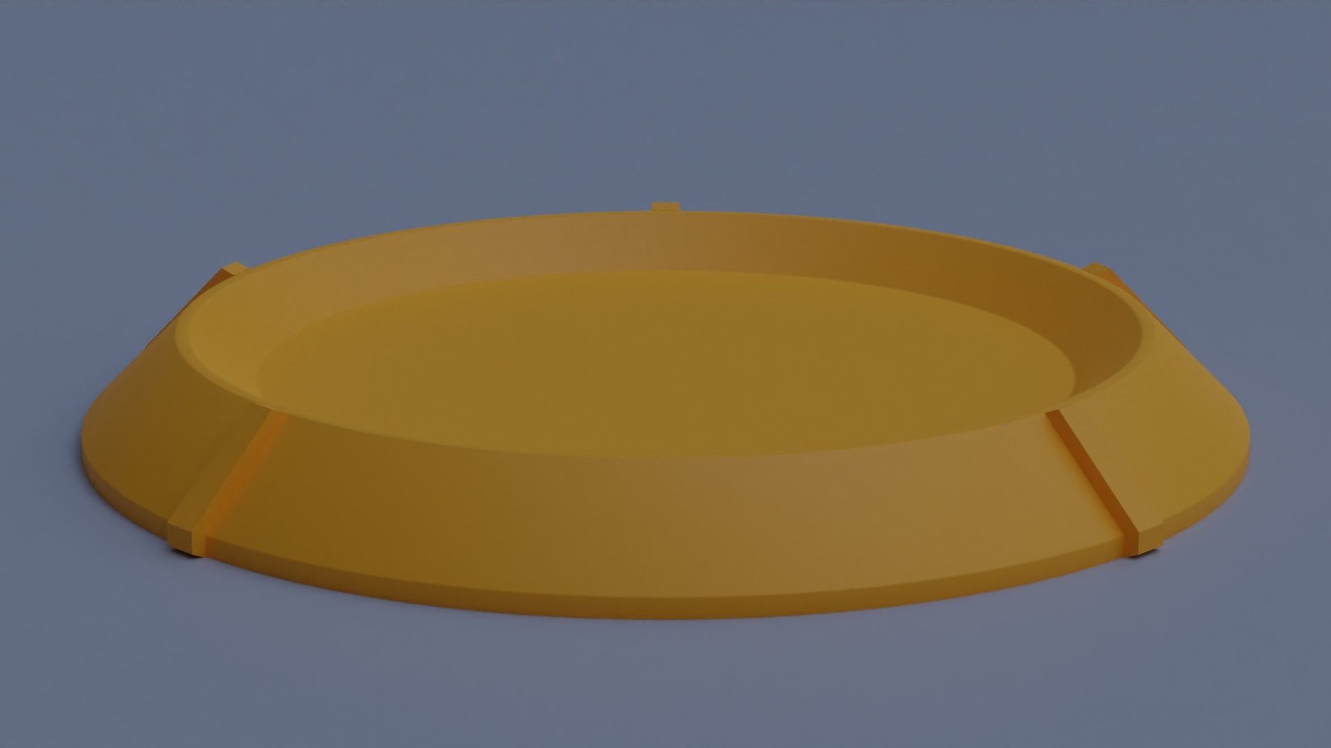 Base for figures with five different surfaces 3D print model_7