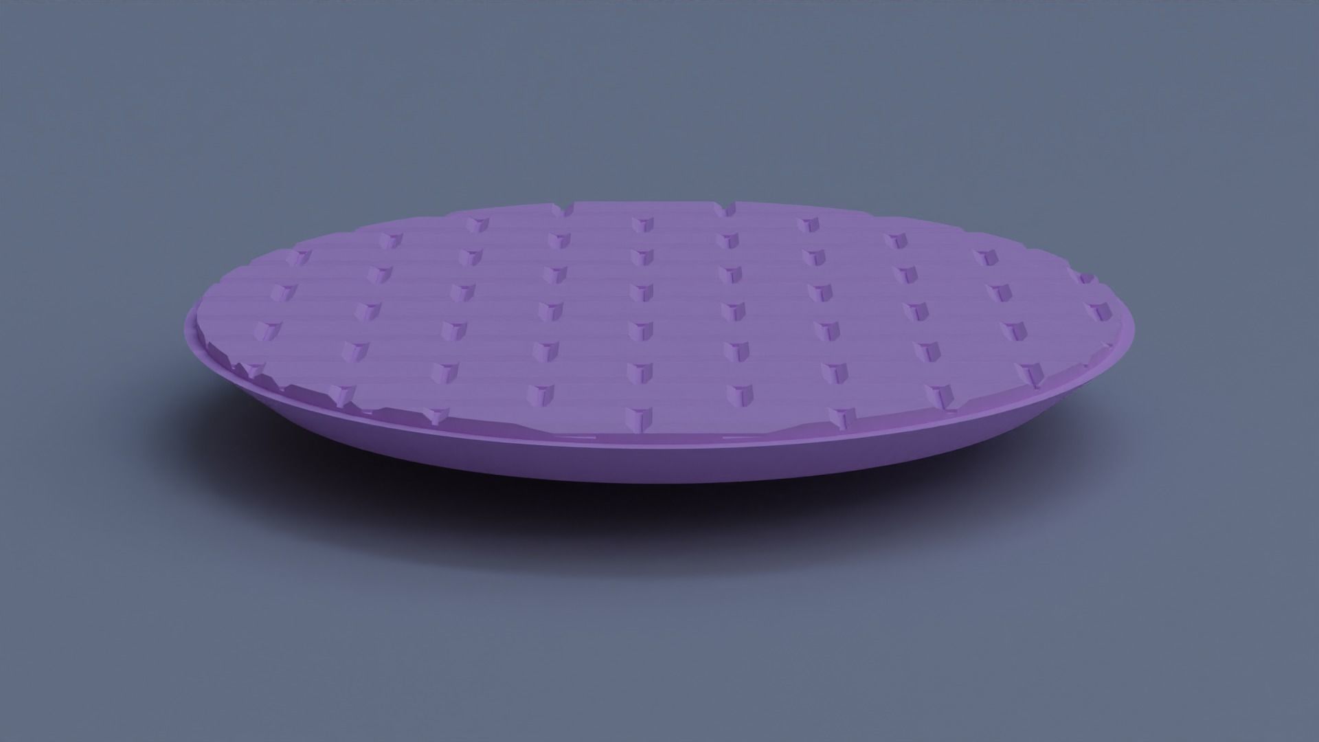 Base for figures with five different surfaces 3D print model_10