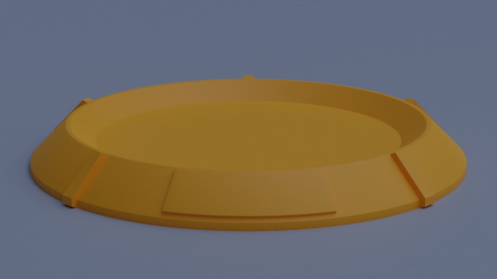 Base for figures with five different surfaces 3D print model_6