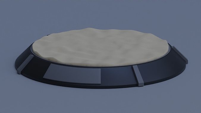 Base for figures with five different surfaces 3D print model