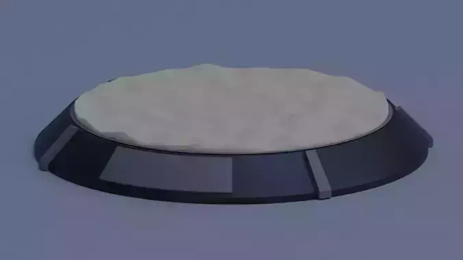 Base for figures with five different surfaces 3D print model