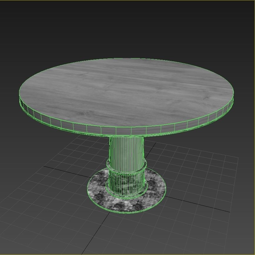 arteriors KAMILE DINING TABLE 3D model_6