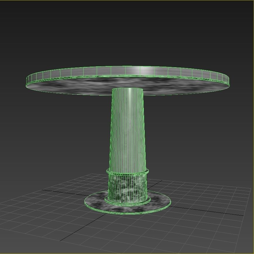 arteriors KAMILE DINING TABLE 3D model_5