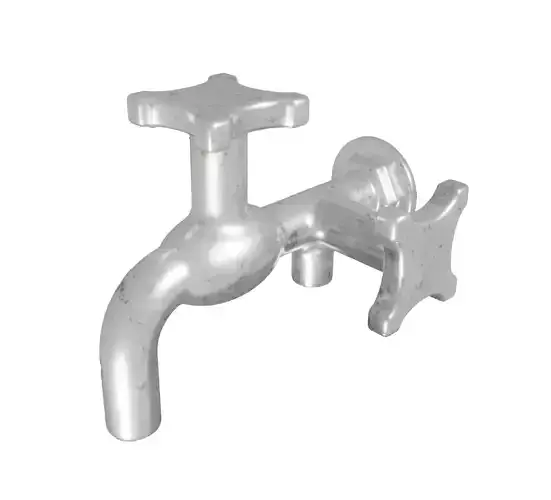 Rusty Chrome Two Way Tap