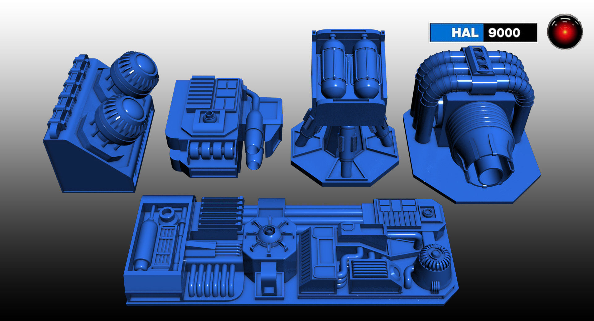 StarWars kitbash 6A 5E elements 3D model