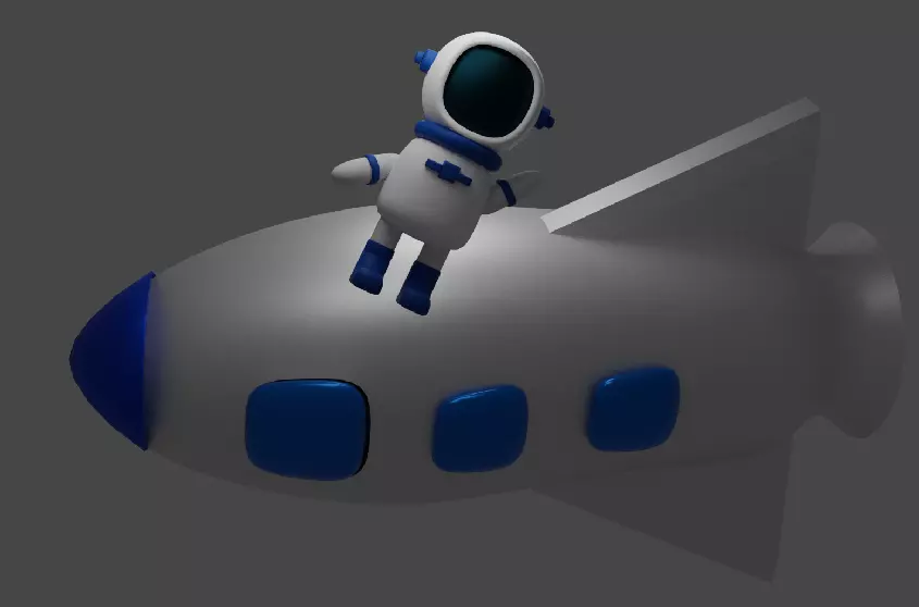 The space scene 3D model