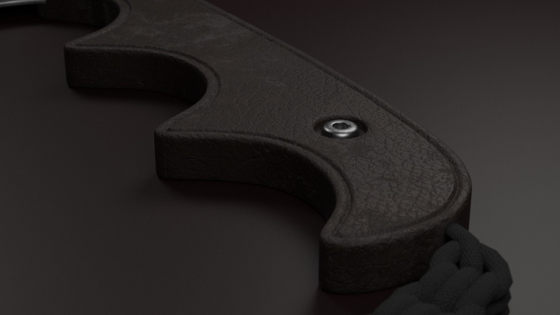 Cleaver Meat Knife Old 3D model_1