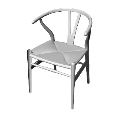 Wishbone chair Free 3D model