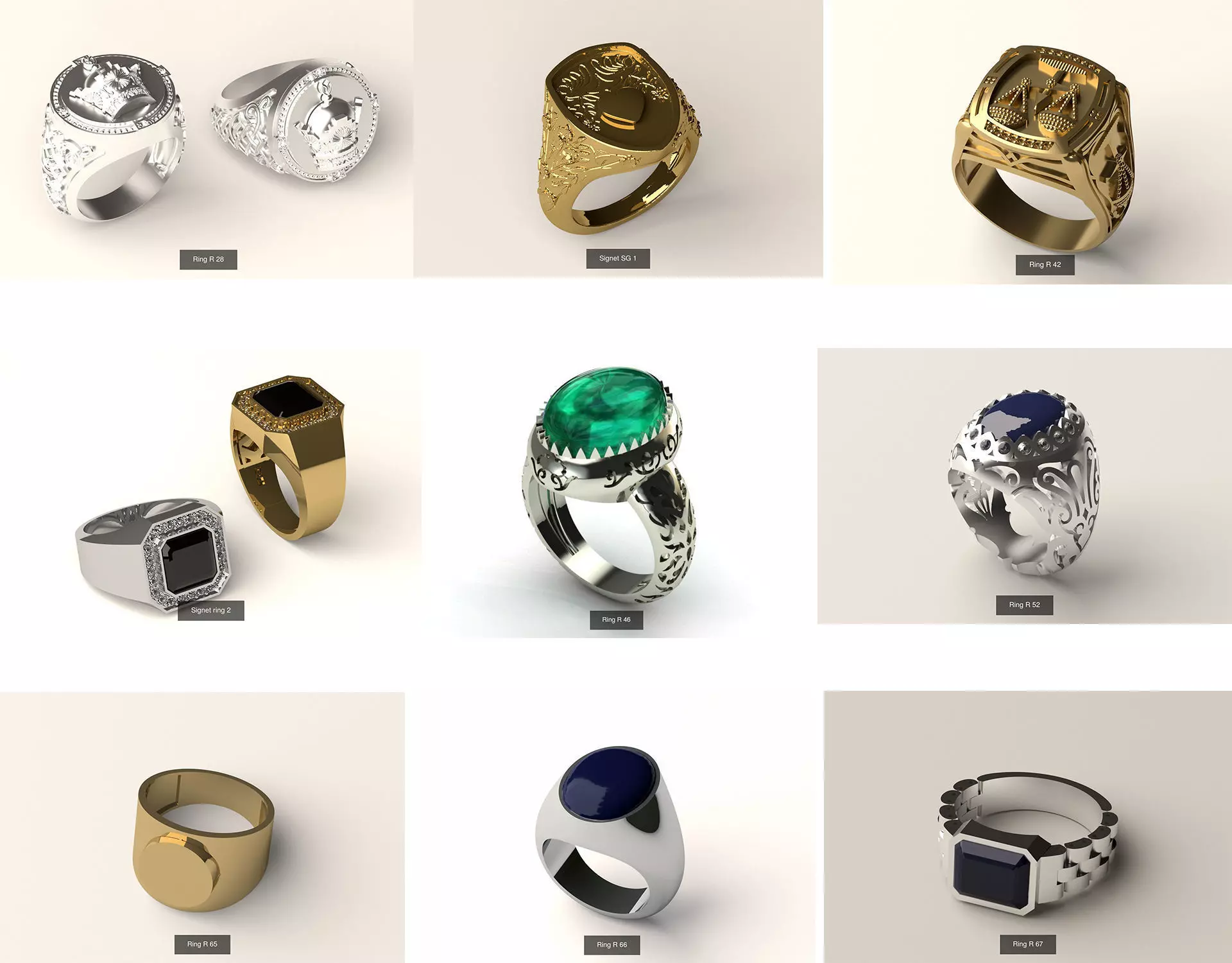 Signet ring collection _0