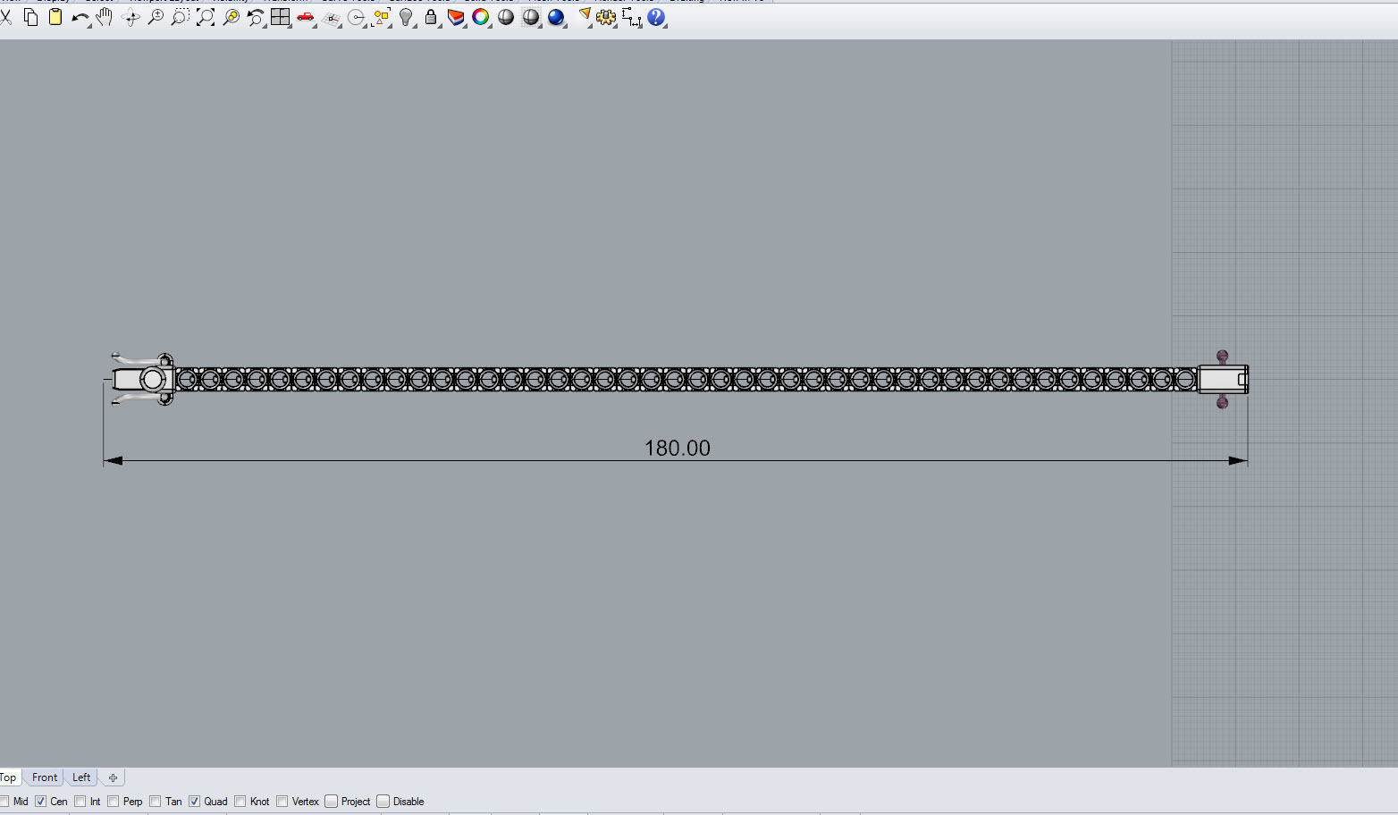 TENNIS BRACELET 3D print model_5