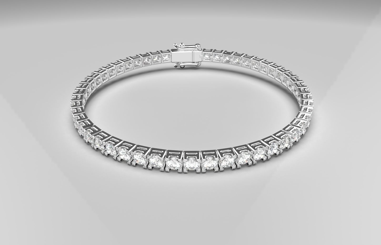 TENNIS BRACELET 3D print model_2
