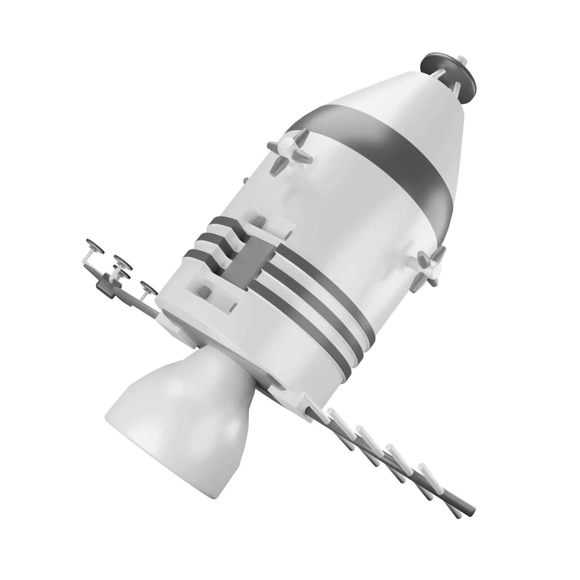 3D model Apollo spacecraft VR / AR / low-poly | CGTrader