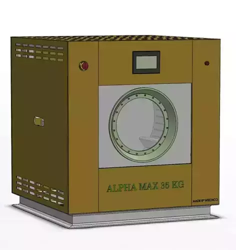 industrial washing machine 3D model