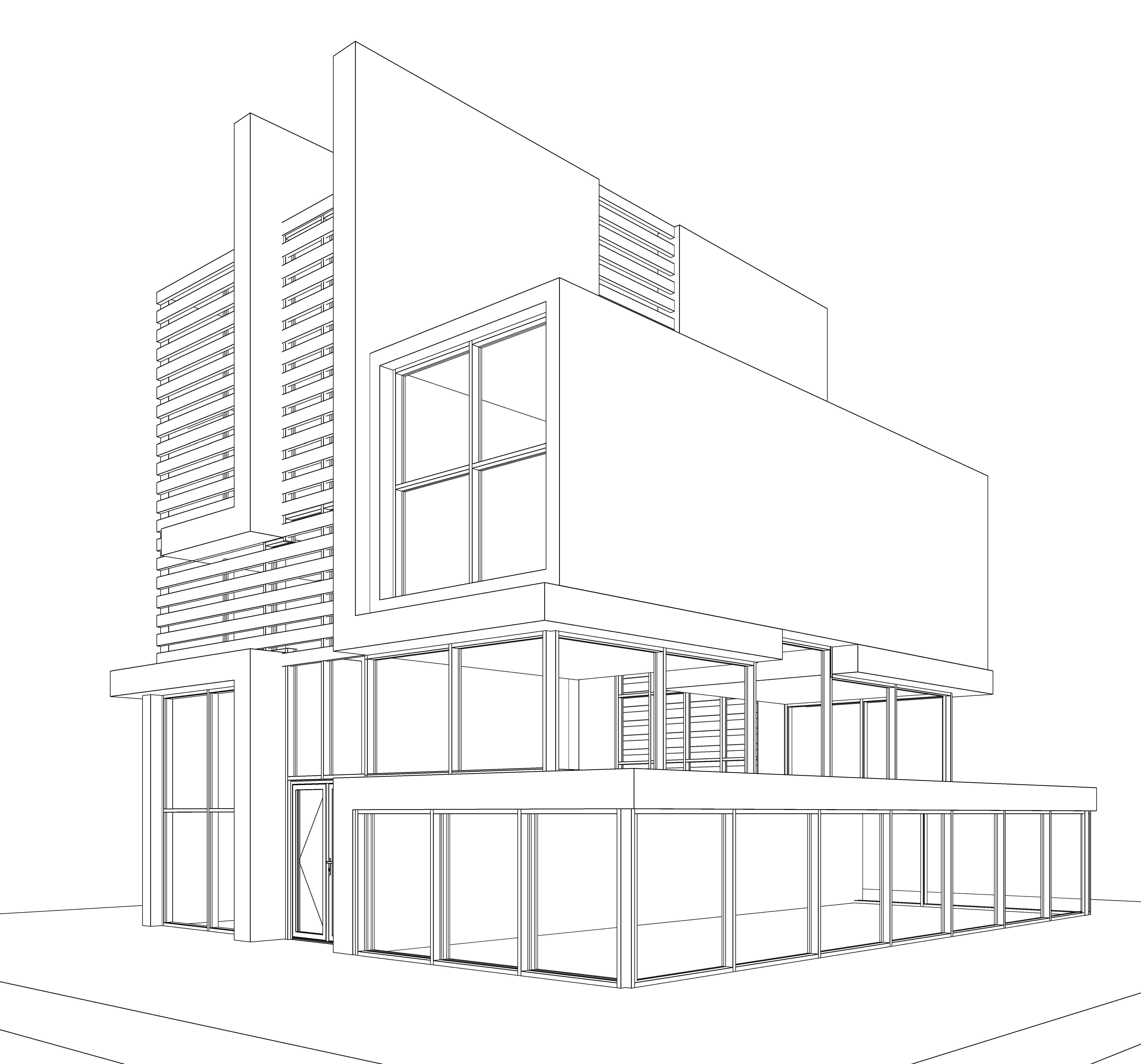 Modern Building N16-2 3D model_11