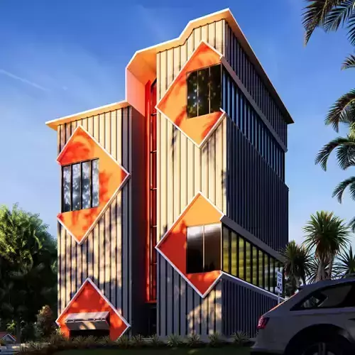 Modern Building  N17  3D model