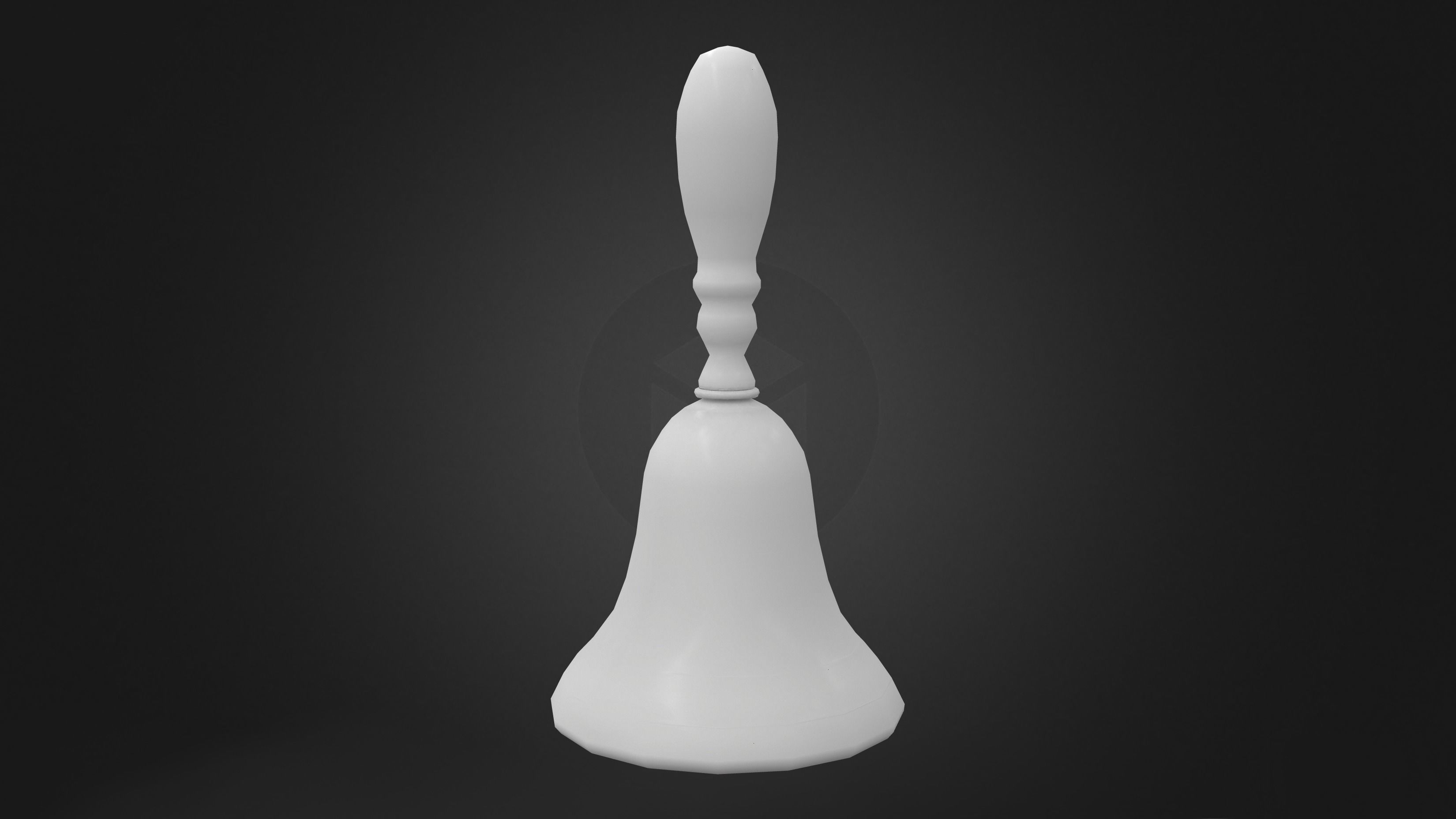 Xmas Bell Low-poly 3D model_5