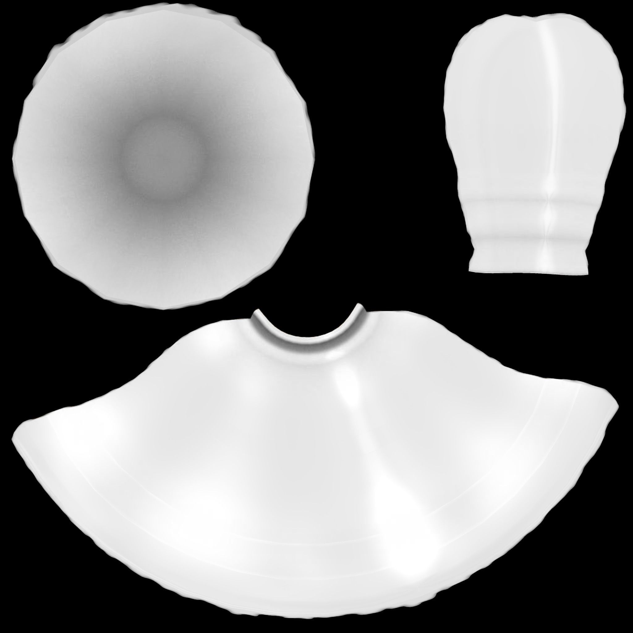 Xmas Bell Low-poly 3D model_8